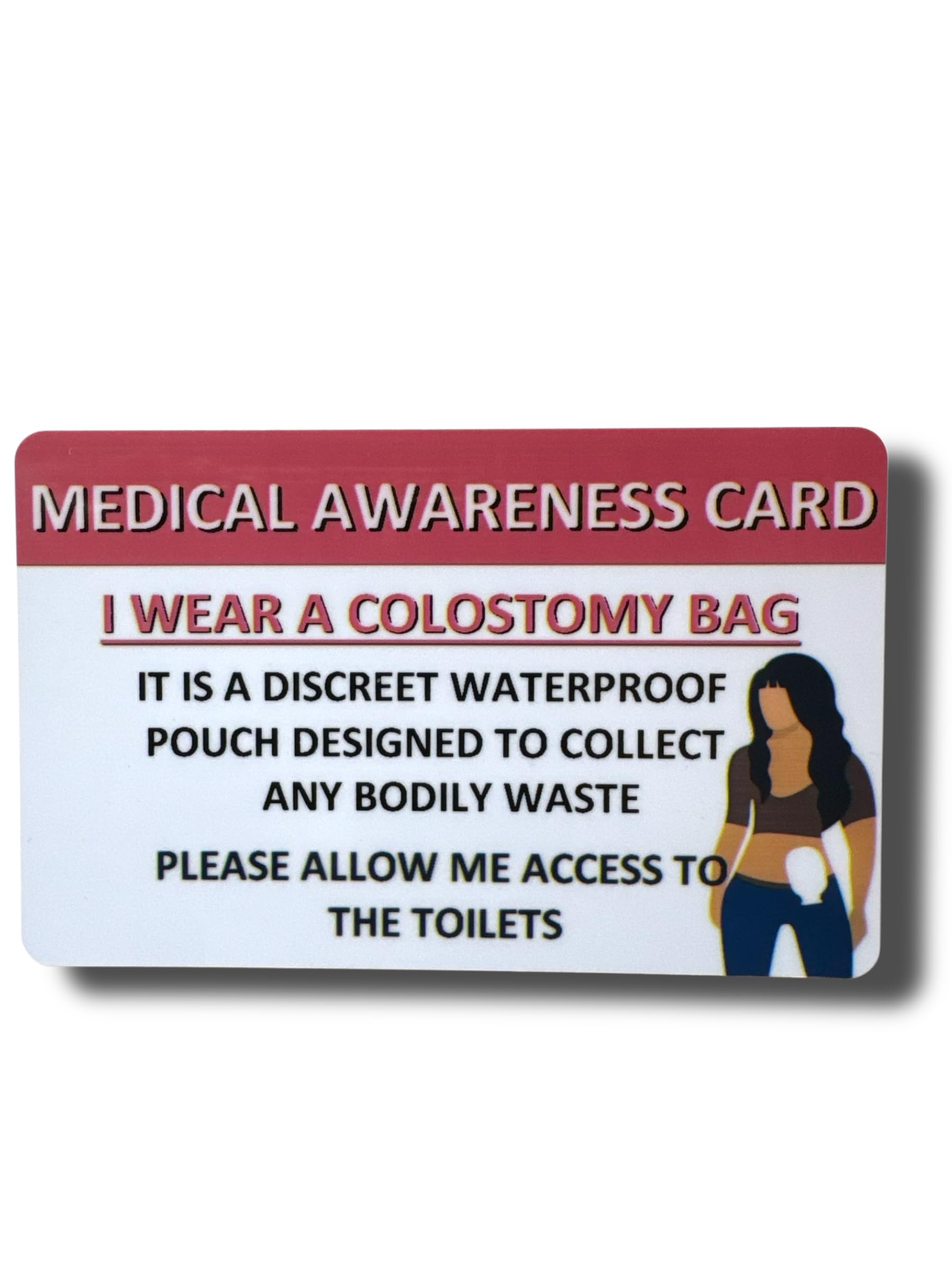 Medical Awareness Information Card (Colostomy Bag) — image 1