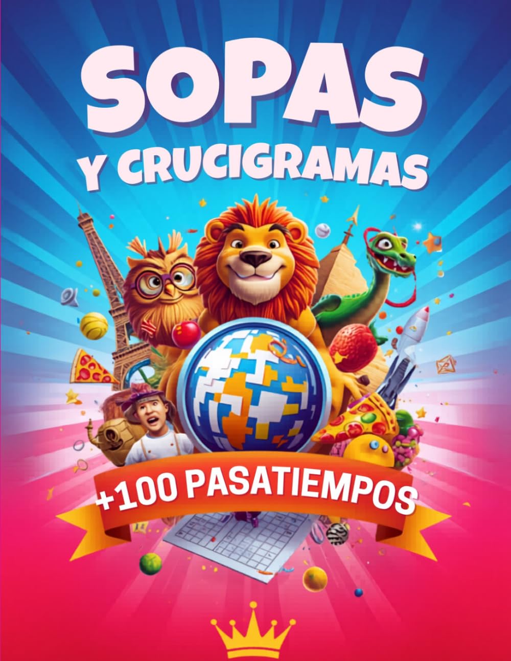 Sopas y crucigramas: + de 100 pasatiempos
