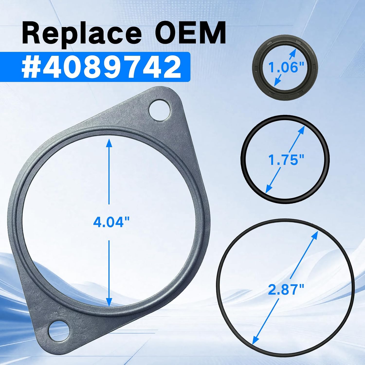 Vacuum Pump Power Steering Seal Kit– Replaces OEM #4089742