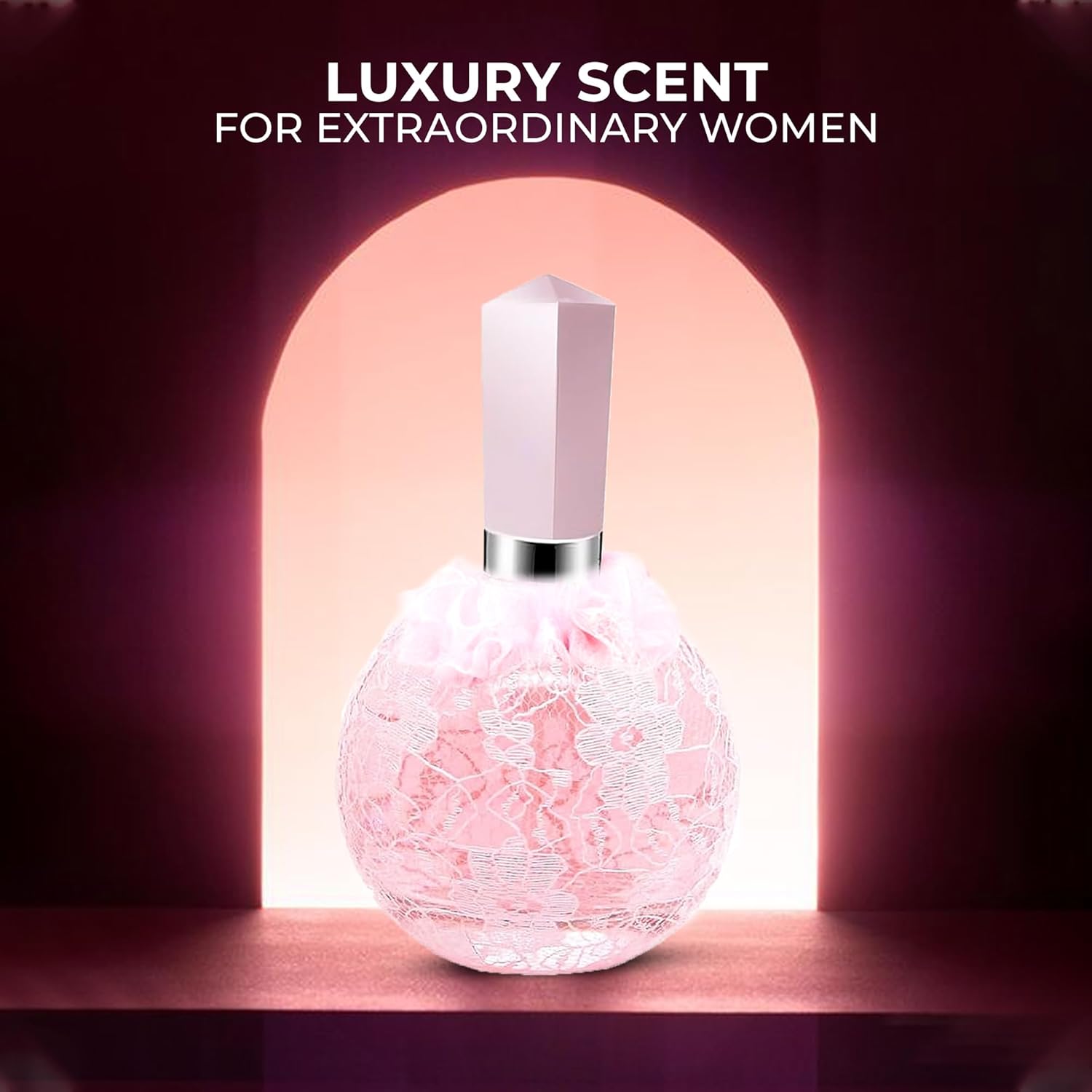 AFLUXE Women Perfume Sugar Candy&Beauty Rose Set Eau de Parfume Spray Long Lasting Fresh Eau de Toliette for Women 3.4 Fl Oz Each Dily Used