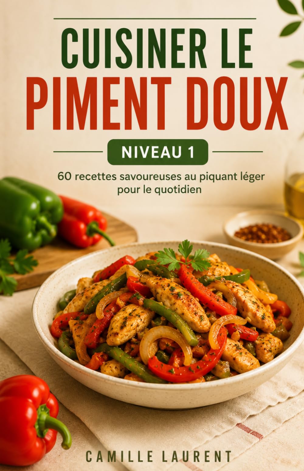 Cuisiner le Piment Doux — Niveau 1: 60 recettes savoureuses au piquant léger pour le quotidien