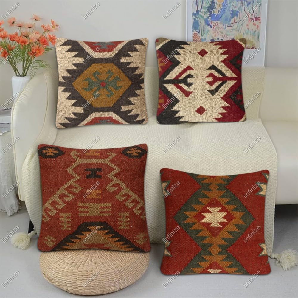 Housses de coussin fait main pour une maison chaleureuse et accueillante