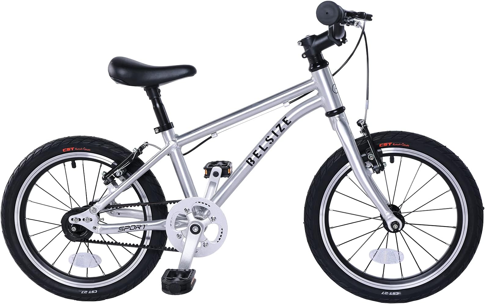 A11N SPORTS BELSIZE 16-Inch Belt-Drive Kid's Bike, Lightweight Aluminium Alloy Bicycle(only 12.57 lbs) for 3-7 Years Old