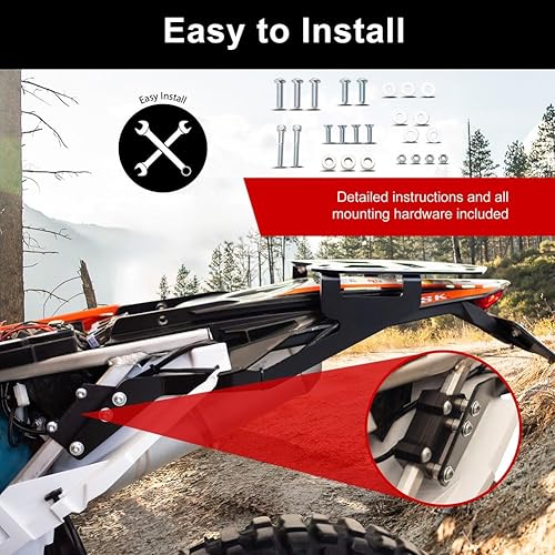 Miniatura 4 de Tusk Portaequipajes superior para portaequipajes trasero compatible con KTM 500 EXC-F 2020-2023