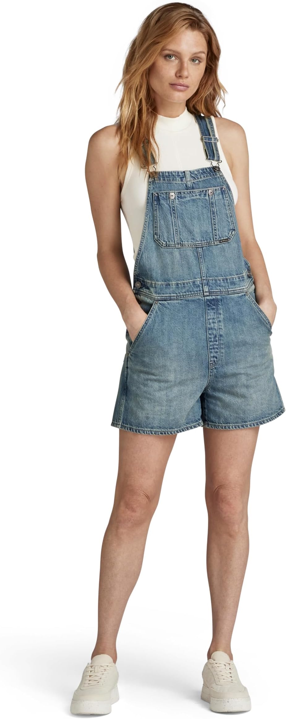 Women's Short Dungaree Jumpsuit
