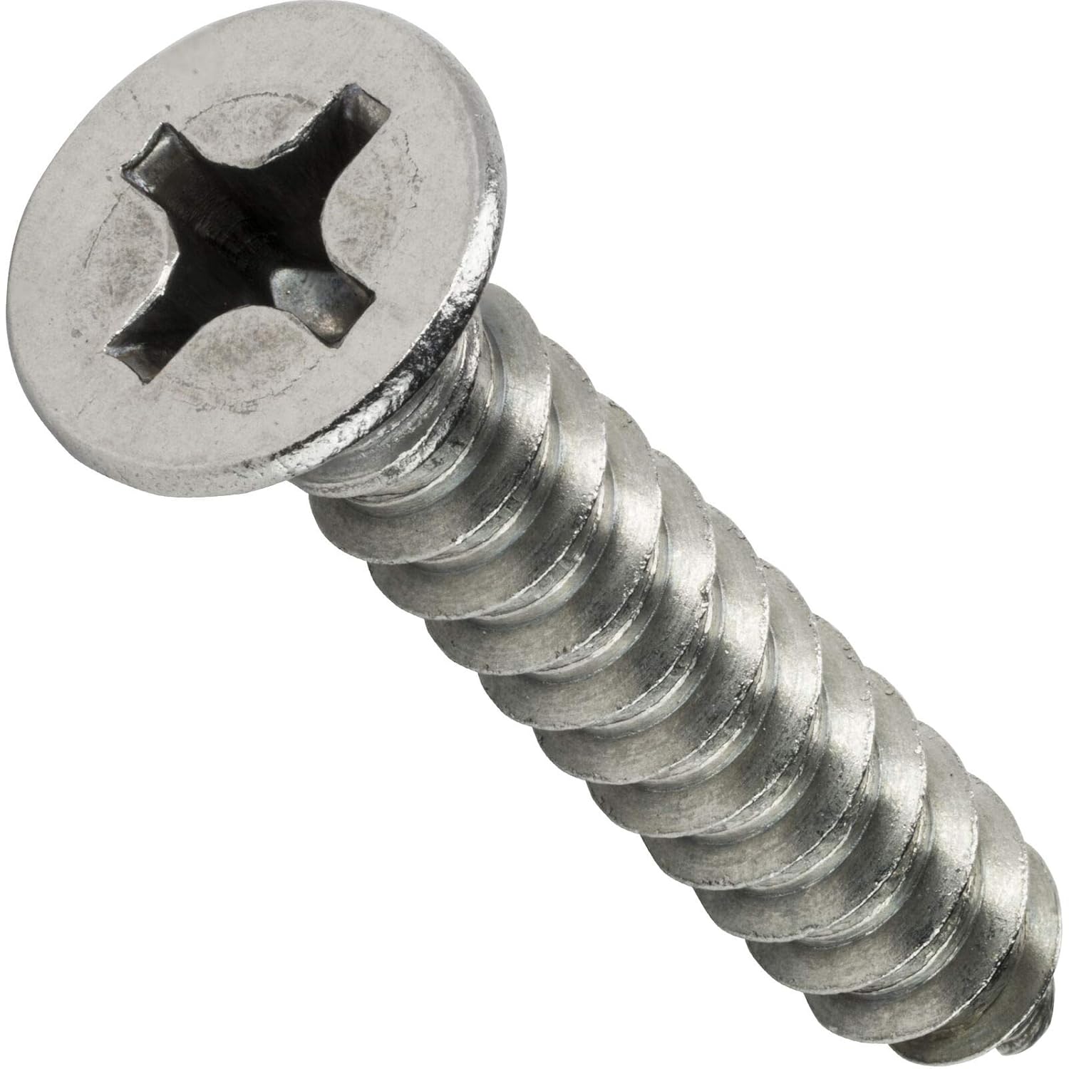 #0 x 5/16'' Phillips Flat Head Sheet Metal Screws Stainless Steel Qty 100