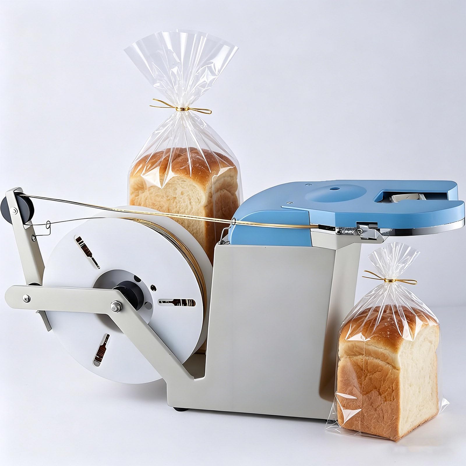 ASerZenith Automatic Twist Tie Machine, Semi-Automatic Metallic Twist Tying Tool For Bakery, Candy, And Gift Packaging