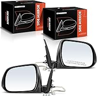 Vista 12 de A-Premium Espejo eléctrico para puerta del lado del conductor, compatible con Toyota Highlander 2008-2013, espejo retrovisor exterior plegable Blanco