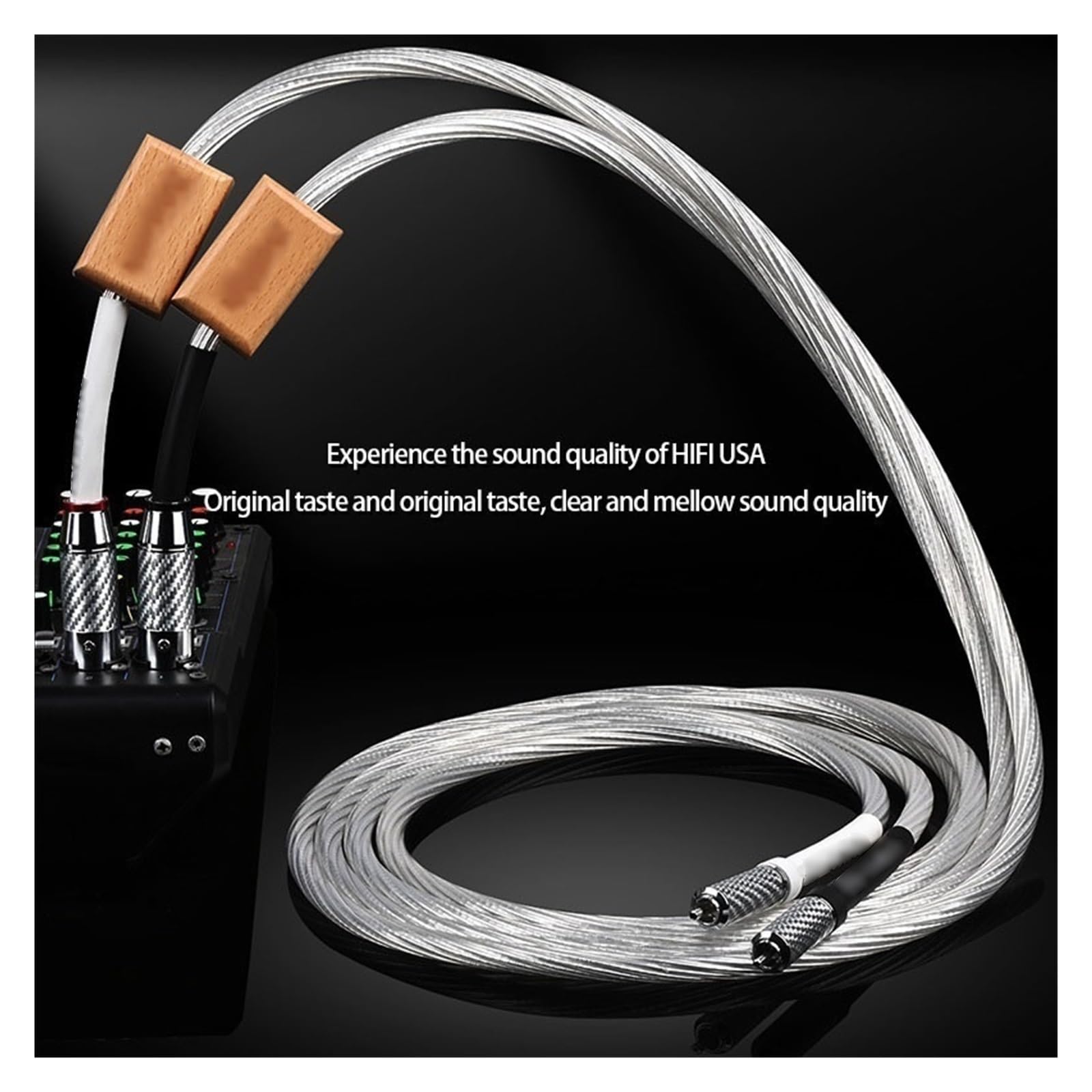 Câble Audio Femelle 7N Câble De Signal Audio D'interconnexion HIFI Câble Équilibré For Amplificateur CD(0.5 Meters)