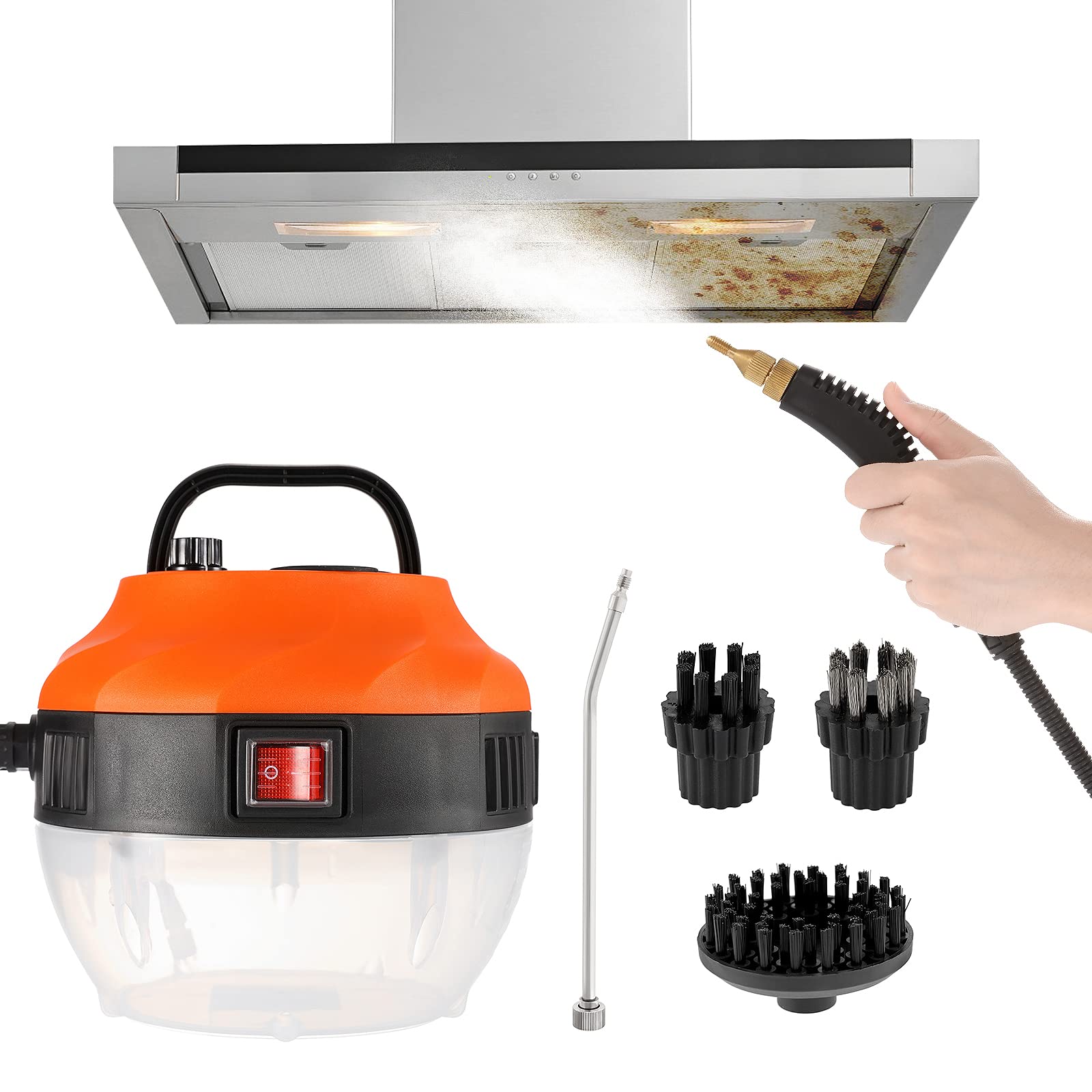 Car Steamer for Auto Detailing, WICHEMI 110V 2500W Handheld Steam