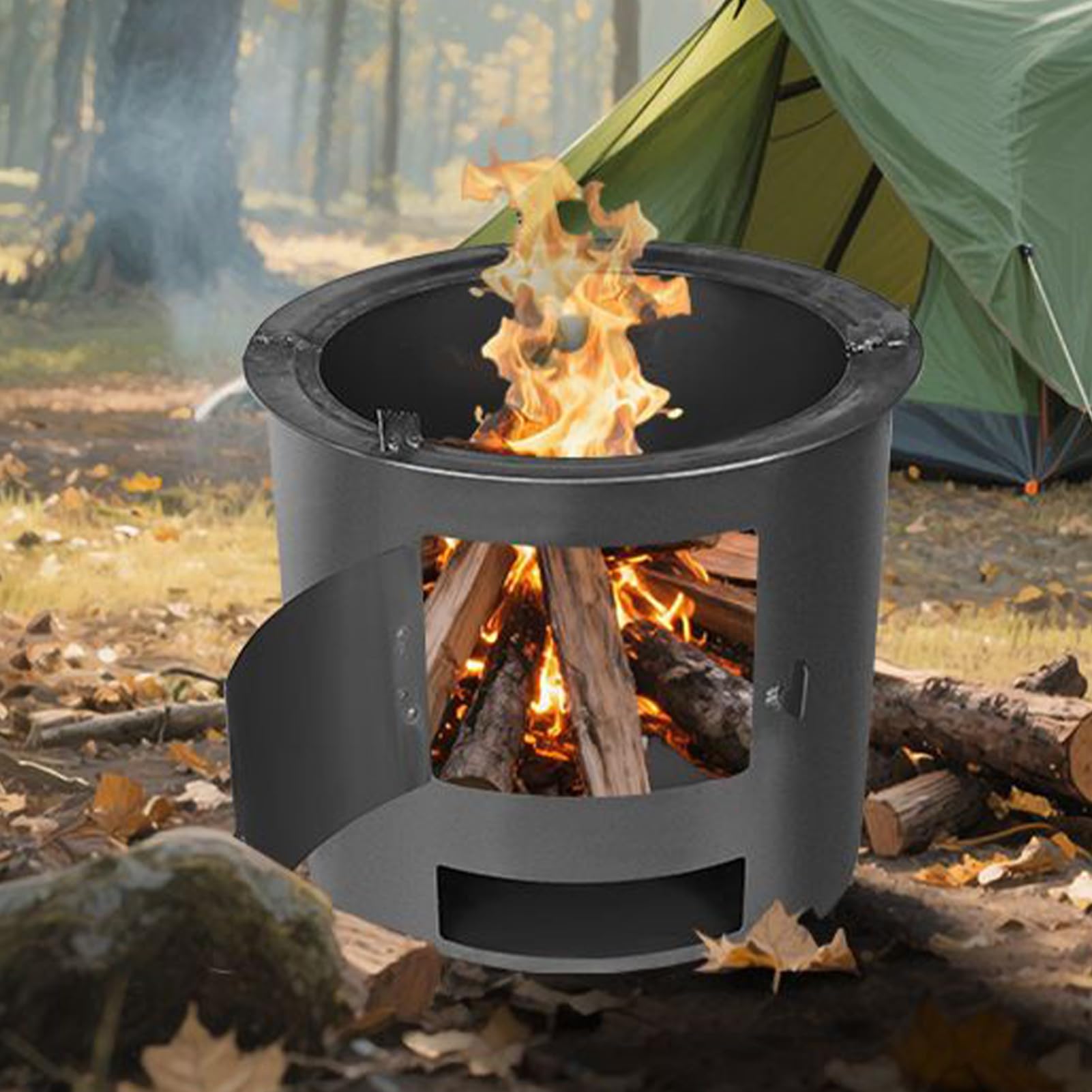 Poêle à Bois Portable Foyer En Acier Inoxydable