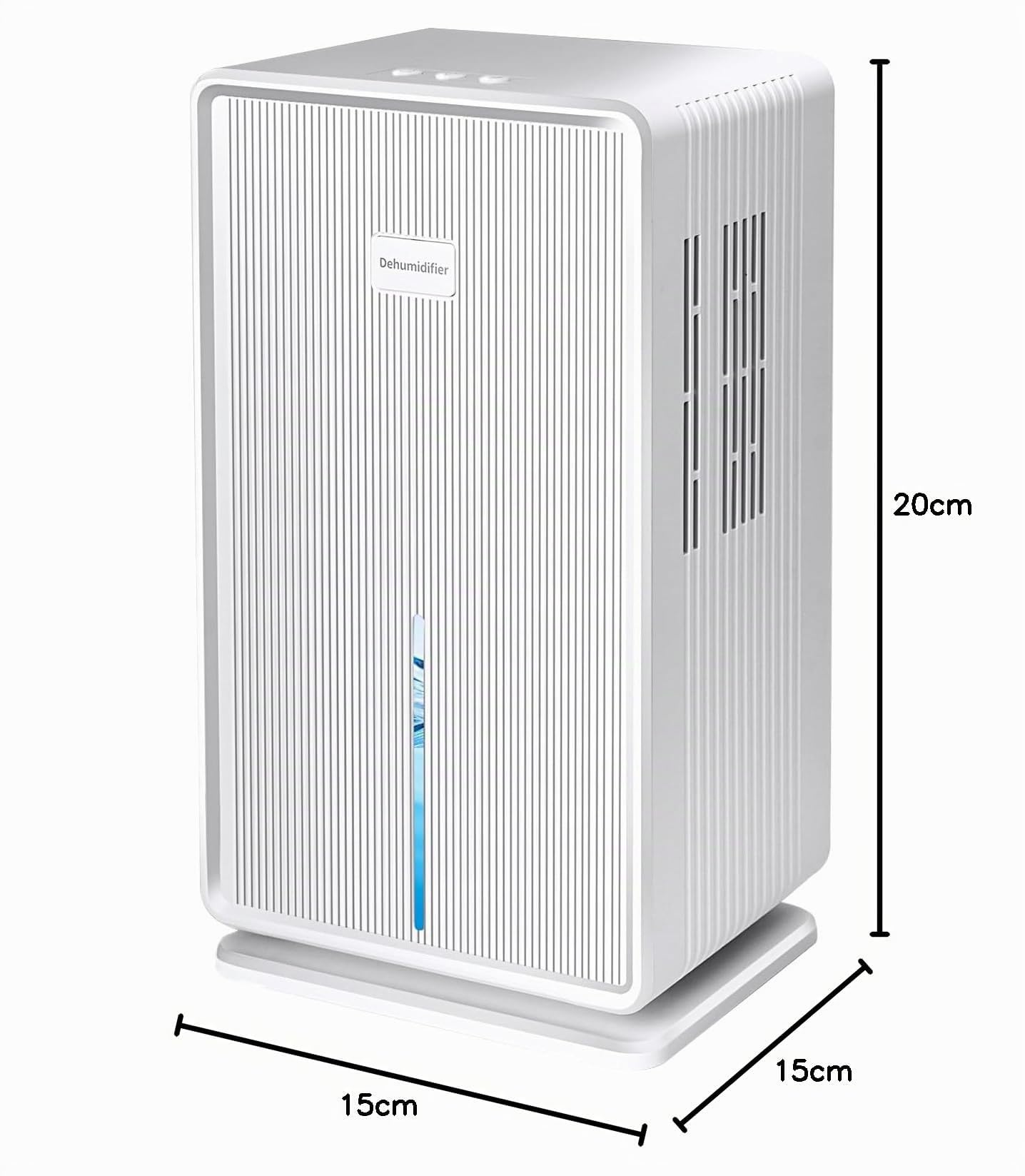 Deumidificatore Casa 1L/T (3 L), Deumificatore Silenzioso <40 dB per 30m²-70m² bagno appartamento seminterrato, con spegnimento e sbrinamento automatici, luce d'atmosfera colorata