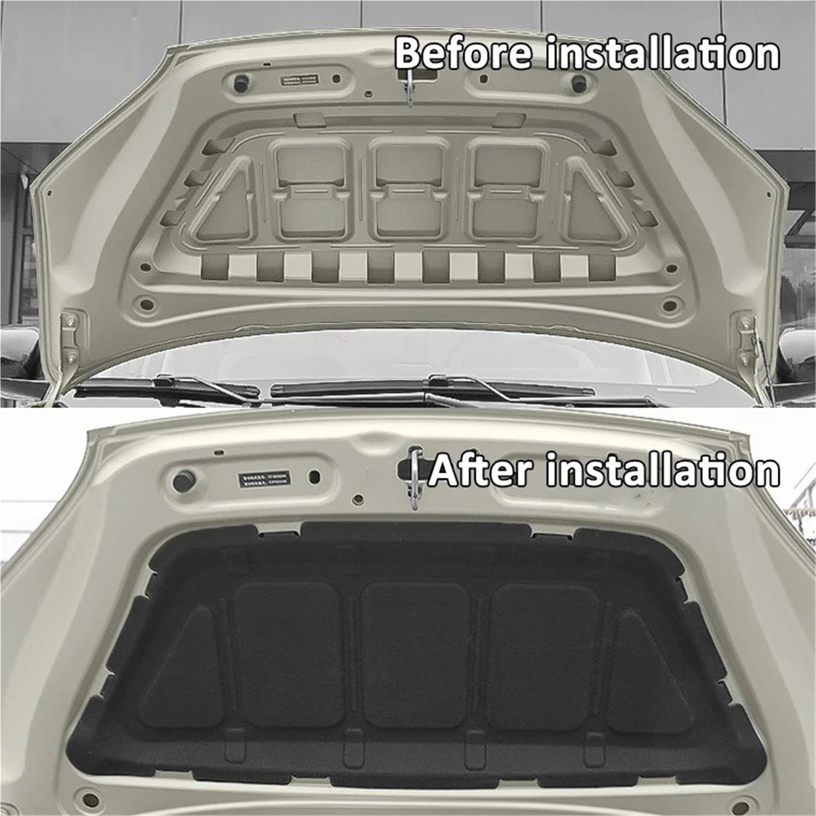 Motore Cotone Isolamento Per Dongfeng Per Nammi 01 Per Box 2024 ~ 2026 Cofano Motore Suono Pad Isolamento Termico Copertura In Cotone Insonorizzate Zerbino(Full Aluminum Foil)