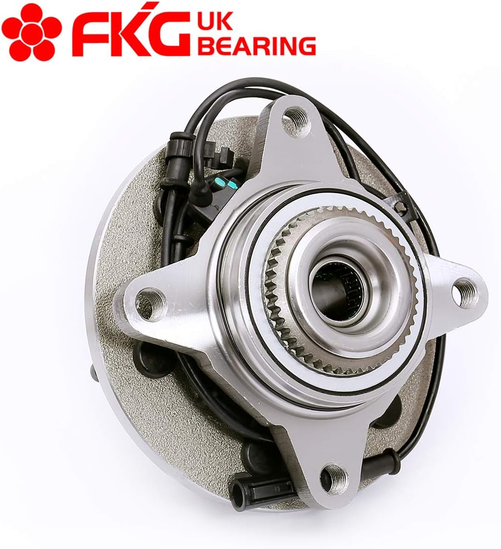 FKG 515043 Front Wheel Bearing Hub Assembly fit for 2003-2006 Ford Expedition (4WD), 2003-2006 Lincoln Navigator (4WD, AWD), Set of 2