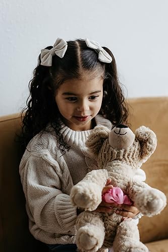 Miniatura 6 de The Petting Zoo Unicornio arcoíris de teñido anudado pastel de 13 pulgadas con cuerno plateado brillante