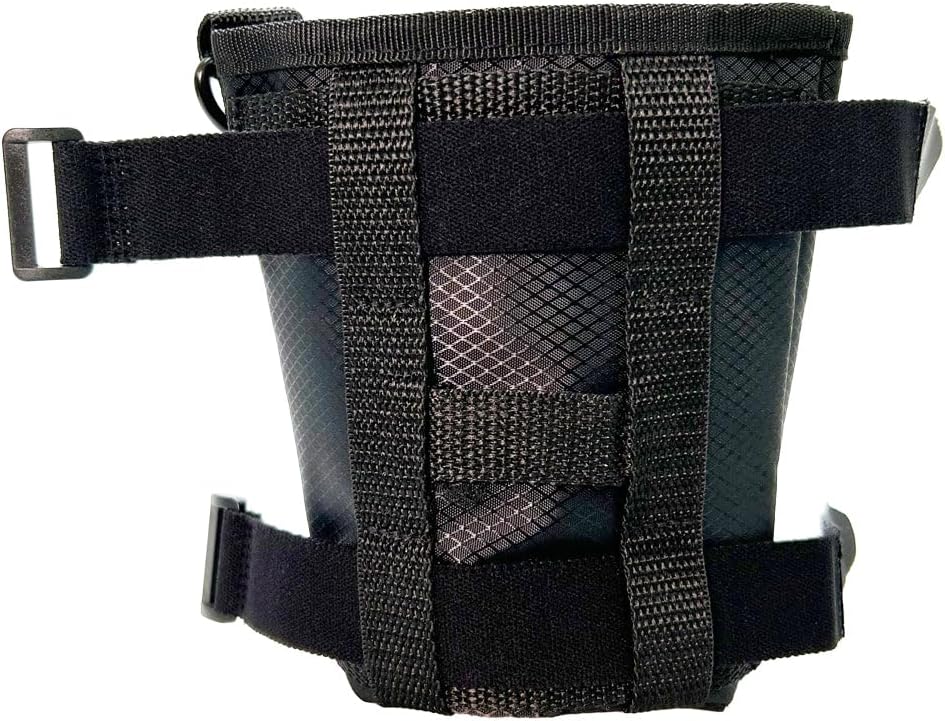 AlveyTech New Improved Unbreakable Universal Fabric Cup Holder - Accessories Attachment Drink Bottle Holders for Mobility Electric Scooter, Wheelchair, Walker, Power Chair, Stroller, Bike (Black) - Image 7