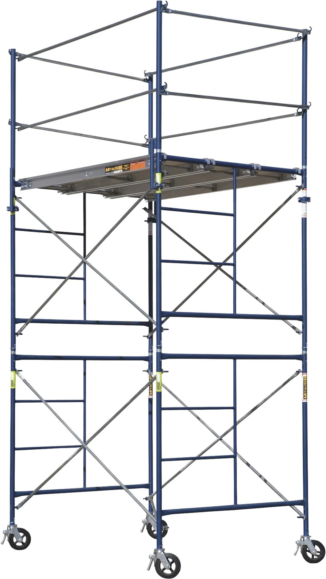Metaltech SAFERSTACK Complete 2-Section High Tower Scaffolding System, Model Number M-MRT5710