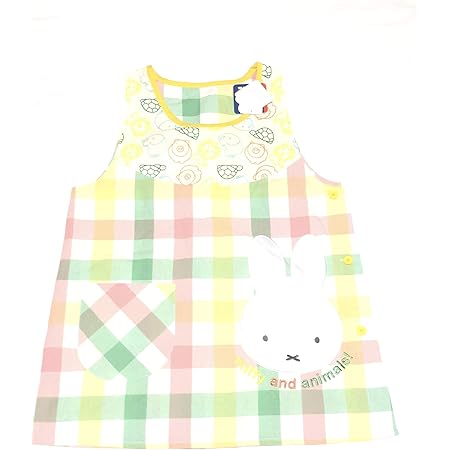 Amazon Co Jp ミッフィー エプロン Bigアップリケ 保育士 女性用 M L レディース チェック パステル グッズ おもちゃ