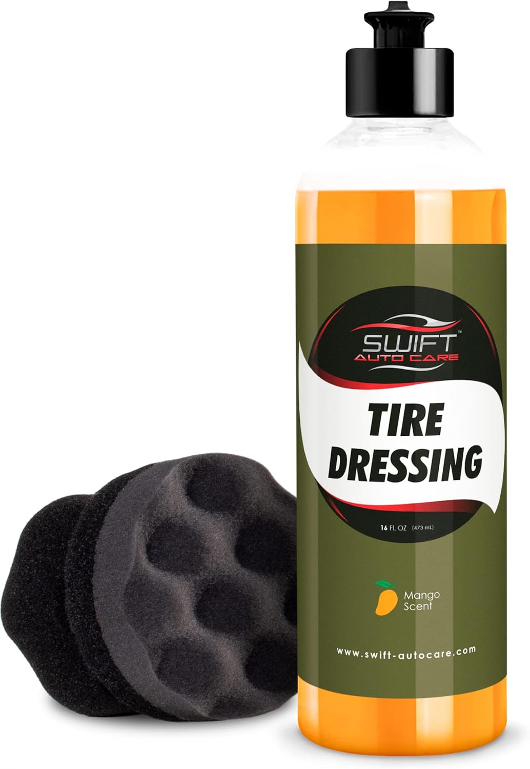 Swift Tire Dressing Combo w/Tire Applicator (16 Oz) Long