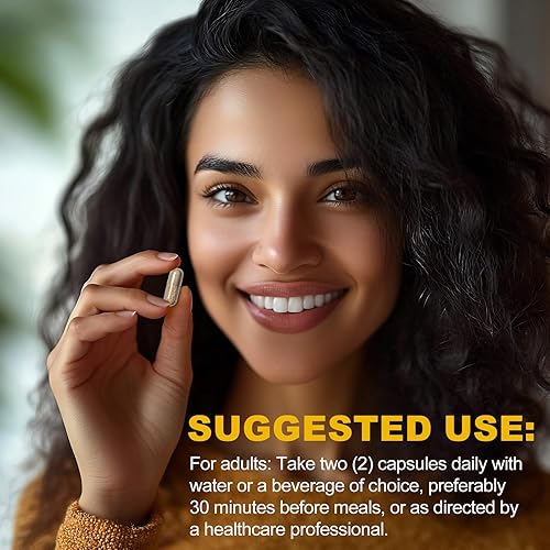 Miniatura 5 de Cápsulas de polvo de raíz de maca orgánica de 1500 mg con suplemento de extracto de raíz de maca peruana negra + roja + amarilla para hombres y