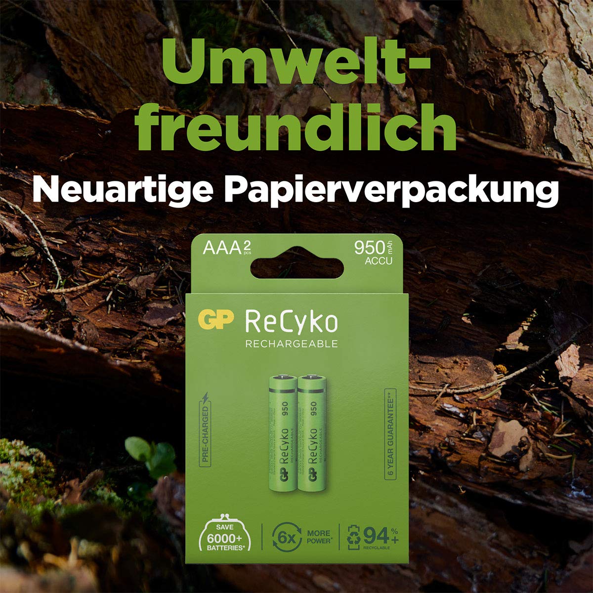 VARTA Batterien AAA, Wiederaufladbar, 2 Stück, Recharge Accu Phone