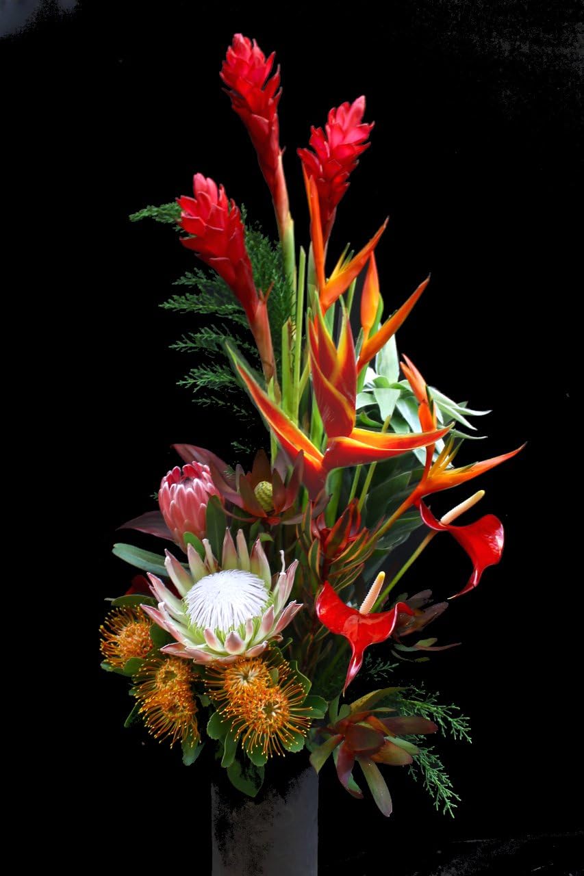 Large Holiday Tropical Flower Arrangement
