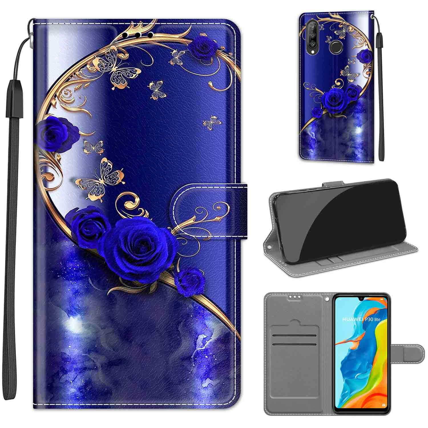 Huawei P30 Pro Leder-Hülle Mit Standfunktion – Klapphülle, Magnetverschluss, 3 Kartenfächer