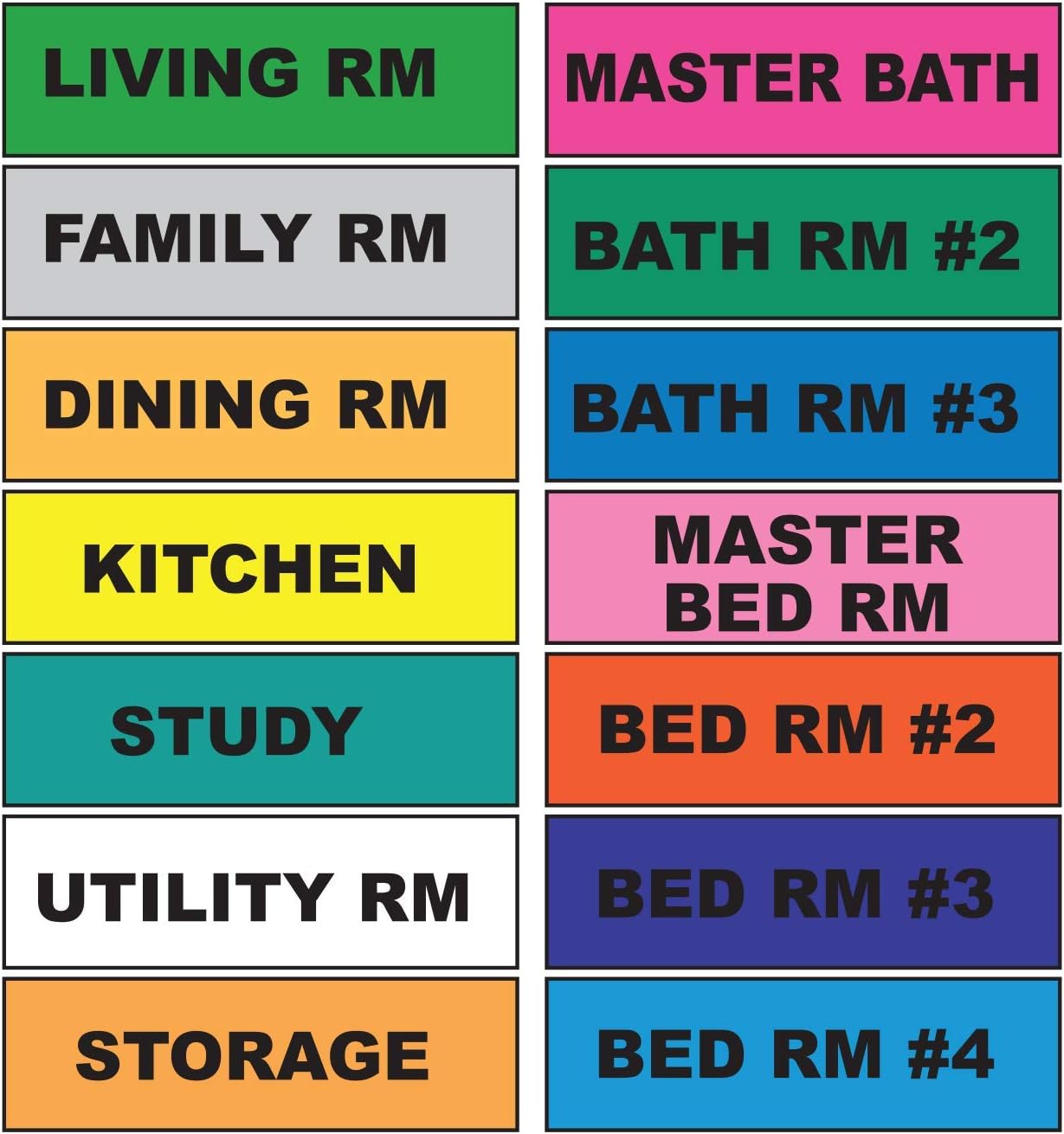 TagARoom Moving Labels, 140 Count Color Coded Moving Stickers Labels