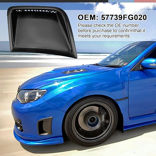 Miniatura 7 de LHCDQSKCW 57739FG020 - Cubierta de esquina para parachoques lateral del conductor izquierdo compatible con Subaru Impreza WRX STi 2008 2009 2010