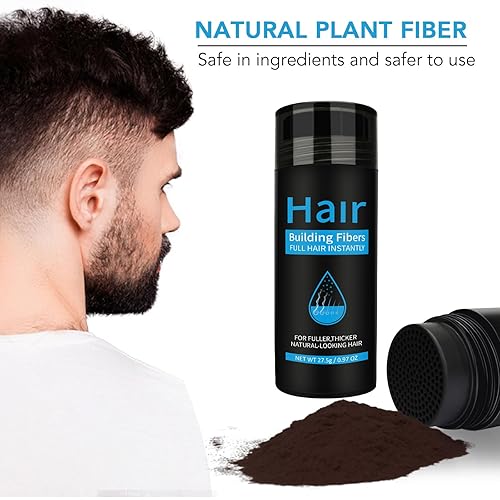 Miniatura 3 de Fibras de construcción del cabello, fibras engrosadoras del cabello para cabello fino y puntos calvos, cabello más grueso y lleno en 15 segundos,