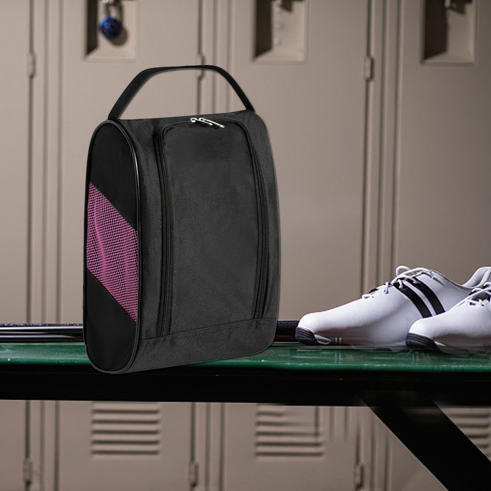 Carrier De Zapatos De Golf Y Caja De Zapatos De Golf - Bolsa De Zapatos De Golf Transpirable Para Hombres Y Mujeres | Bolsa De Tren Con Compartimento Para Tés De Golf, Pelotas Y Accesorios: Ideal Para