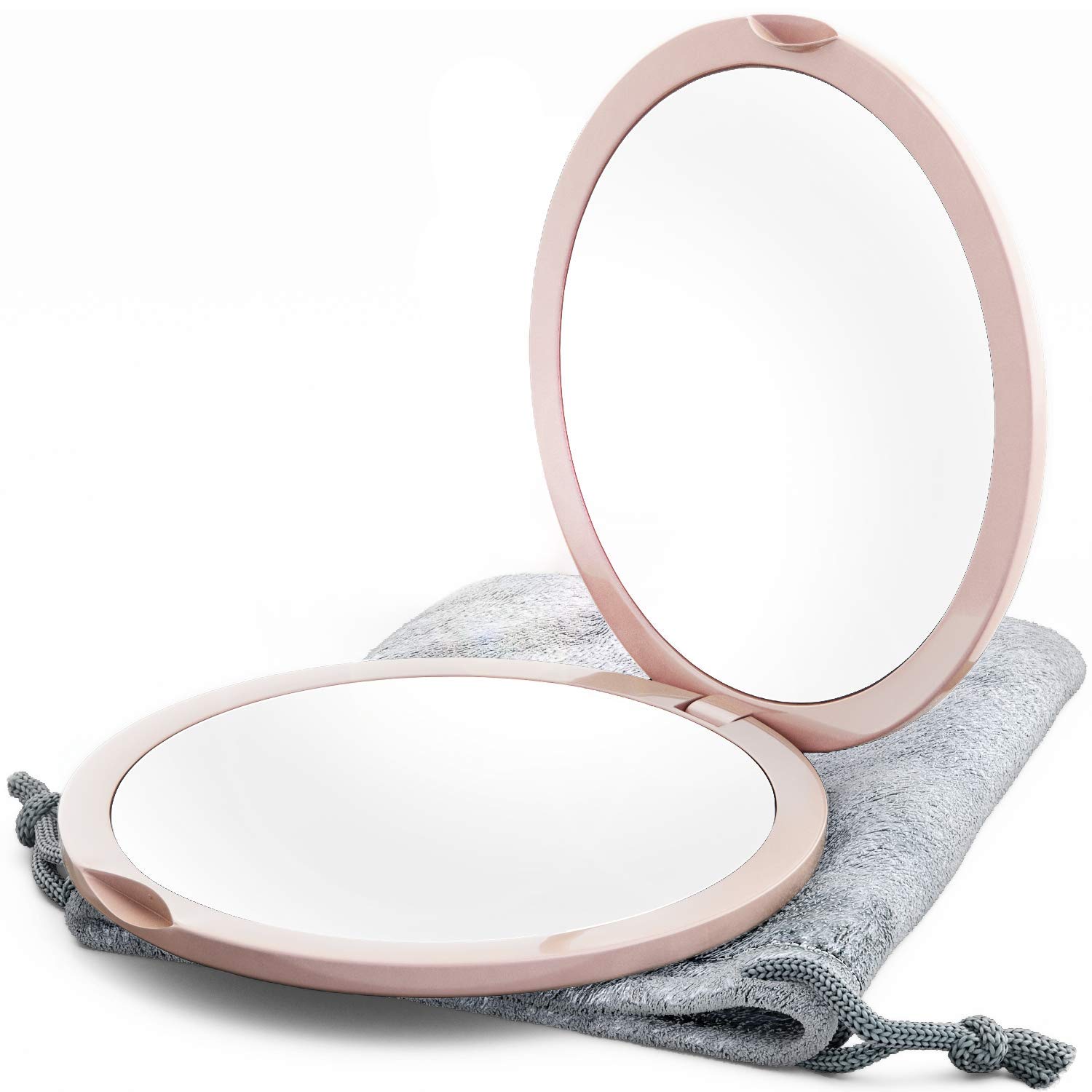 Magnifying Compact Mirror for Purses, 1x/10x Magnification