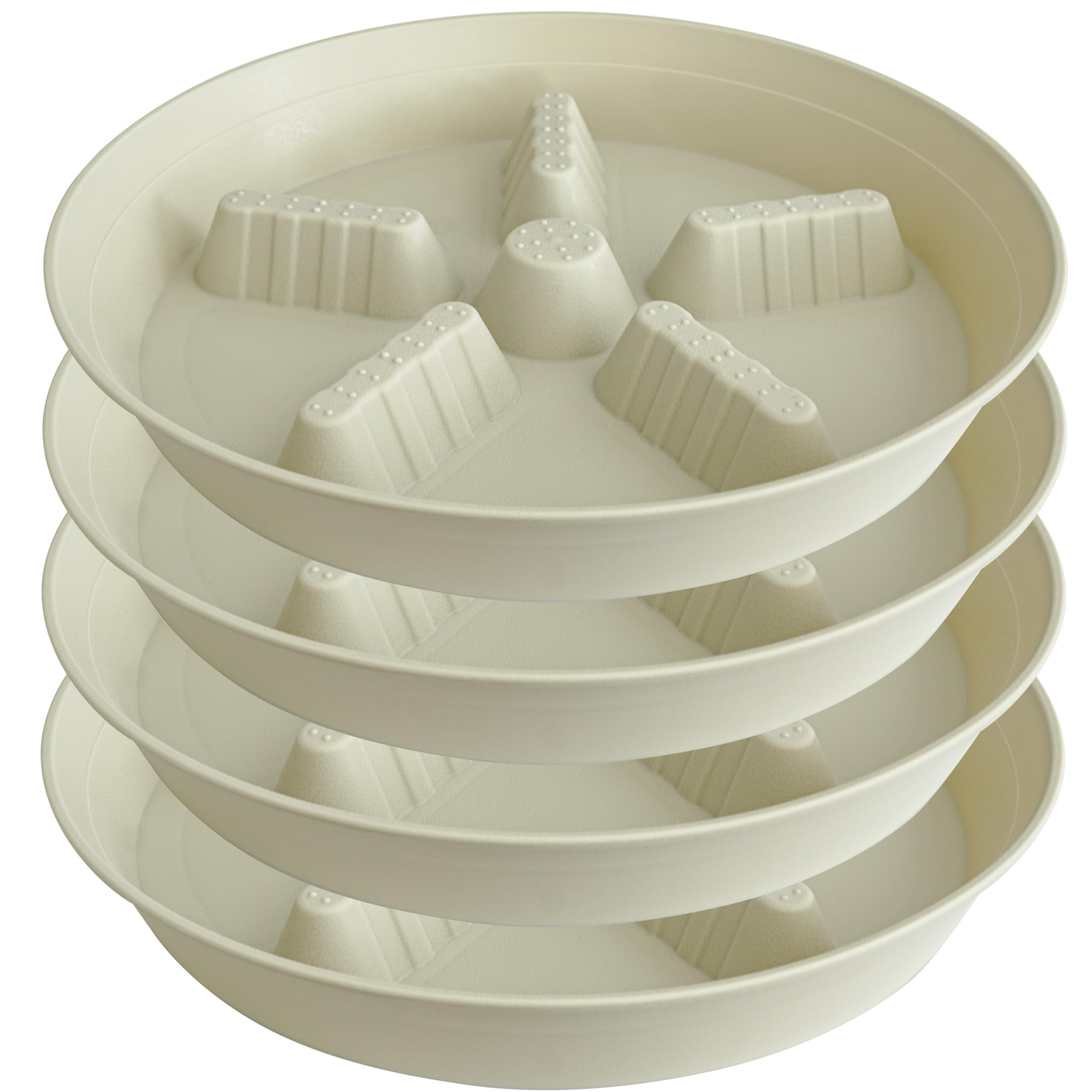Plant Saucers - 4 Pack Drainage Trays -12 Plant Saucers - 4 Pack Drainage Trays -12