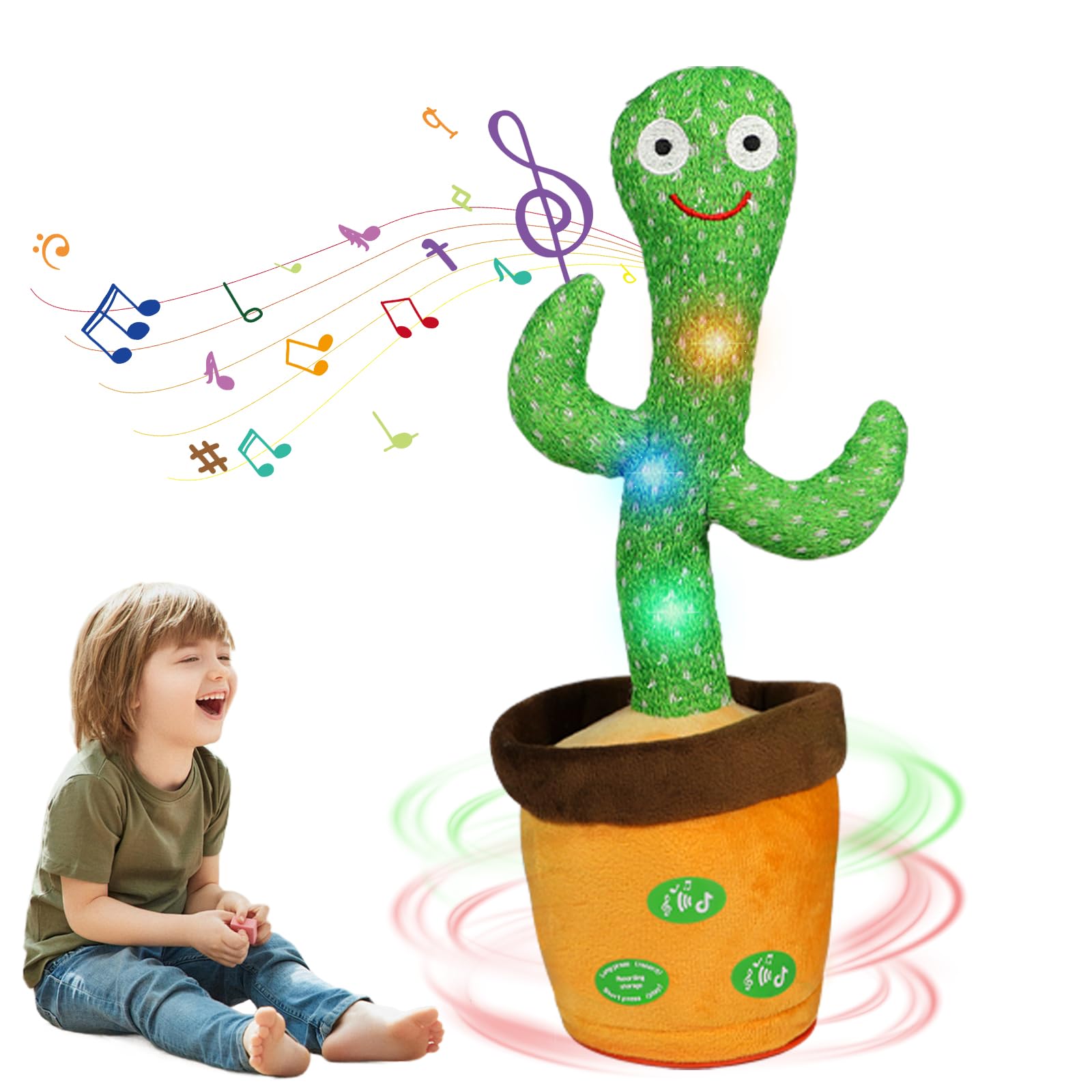 MeHoo Talking Cactus Toy, Dancing Cactus Toy Repeat What You Say
