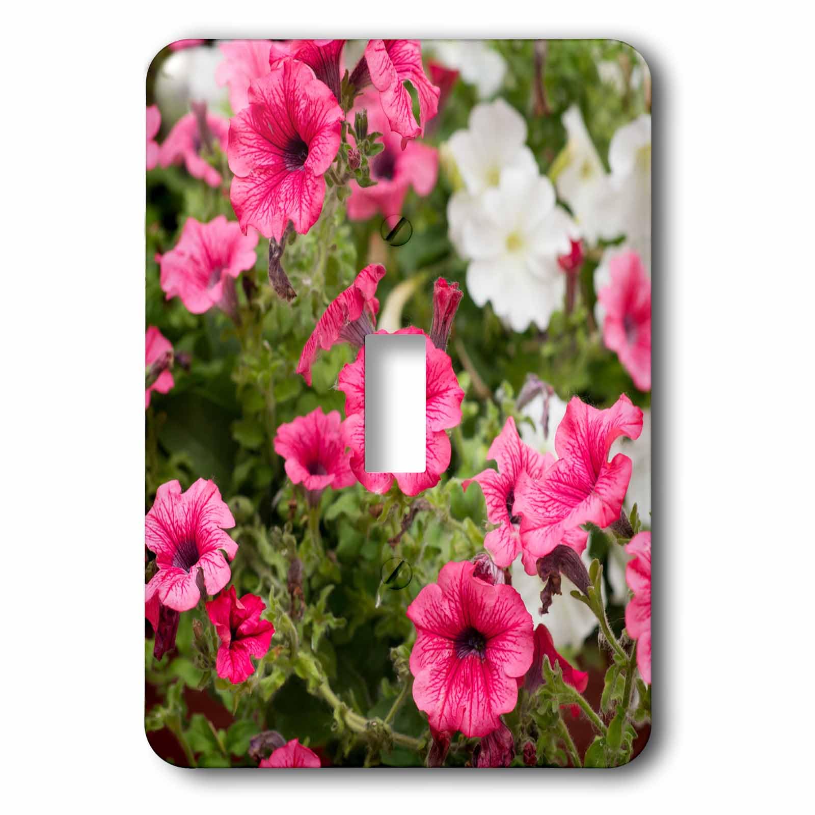 Interrupteur simple fleurs roses 3dRose lsp_265586_1 pour chambre et salon