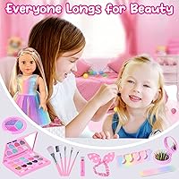 Vista 6 de UNICORN ELEMENT 15 Piezas Accesorios para Muñecas de 18 Pulgadas - Vestido con Set de Maquillaje para Muñecas Generation - Ropa y Accesorios