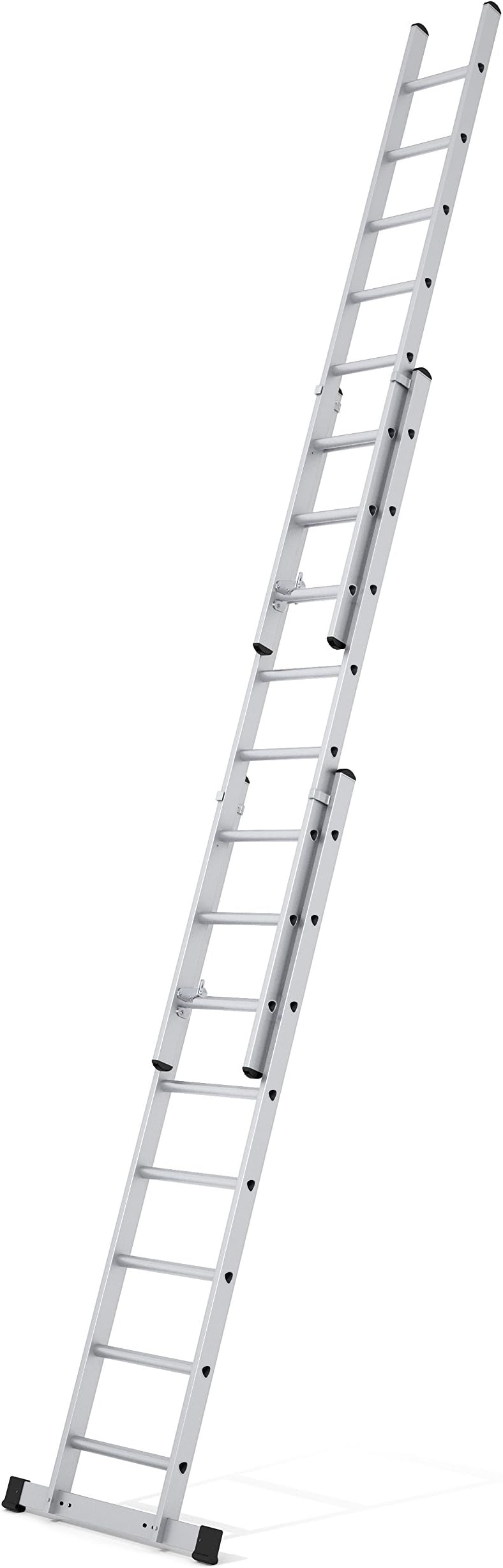 Zarges Triple Extension Ladder with Stabiliser Bar 3-Part D-Rungs 3 x 14