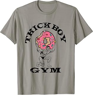 Thick Boy Gym Club Distressed Retro Old School Bodybuilding T-Shirt