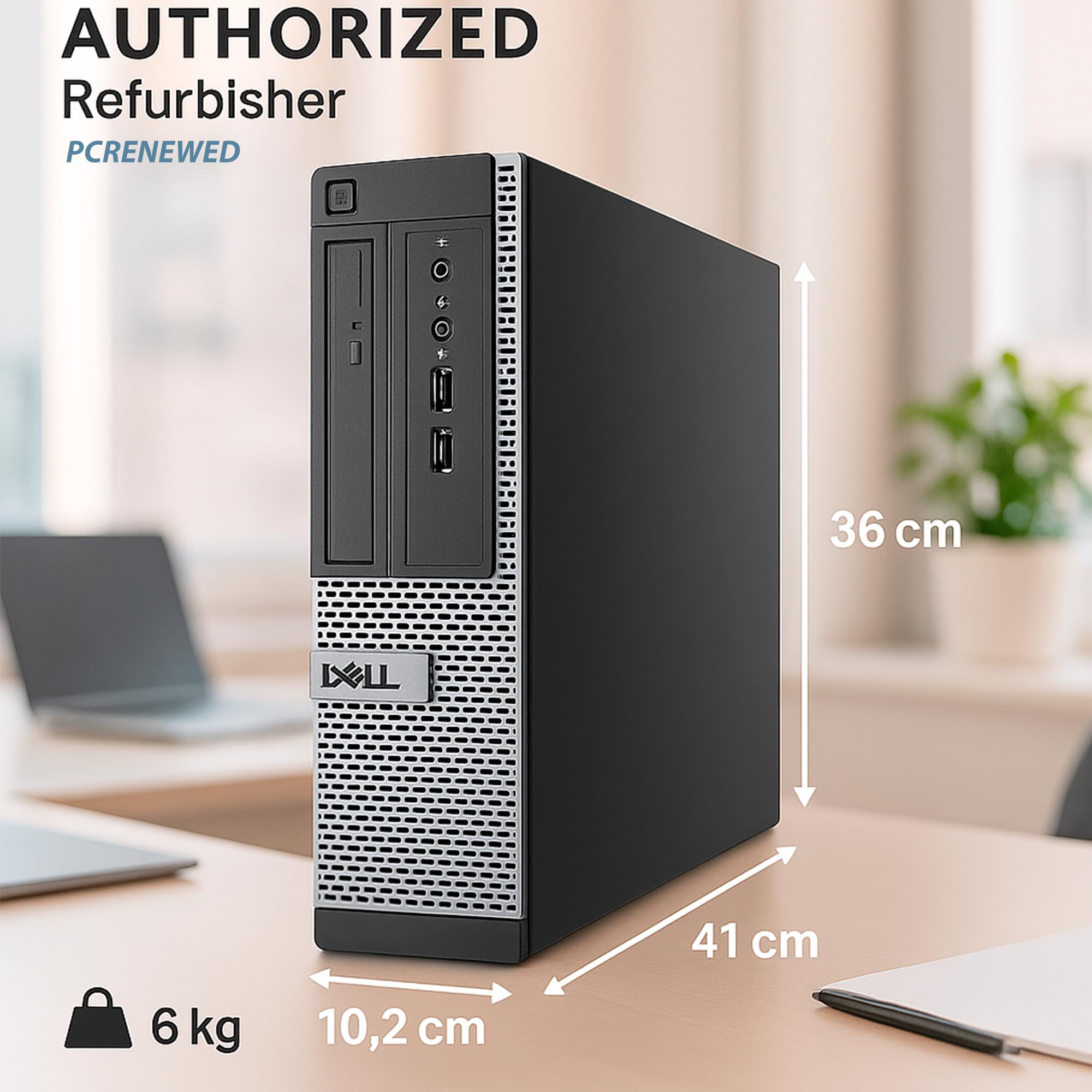 PcRenewed Postazione Completa con PC Fisso Ricondizionato i7, 16GB RAM, SSD 256GB, Monitor 22” NEW, Windows 10, Wi-Fi, Office 2021 – PC Desktop i7 per Casa e Ufficio (Ricondizionato)