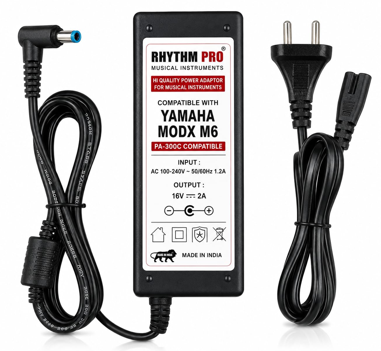 Power Adapter Compatible with Yamaha MODX M6 Synthesizer | PA-300C Compatible Replacement AC Adapter | 16V DC Power Supply-image-42
