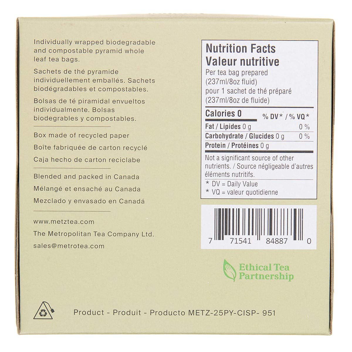 Metz Cochin Masala Chai Tea - 25 count - Image 3