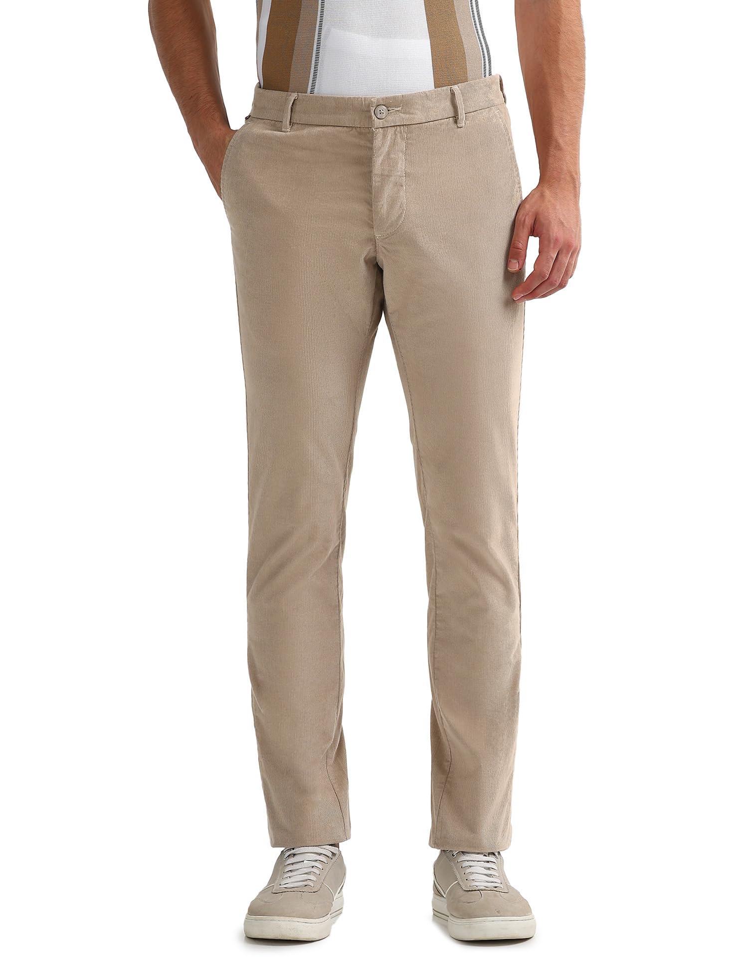arrow sports Arrow Sport Men's Slim Fit Corduroy Trousers-picture-33
