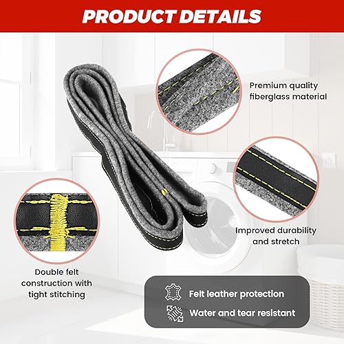 Miniatura 2 de puxyblue - Sello de fieltro para tambor de secadora DC97-07618A - Sustituye al sello de fieltro de tambor de secadora SamSung 3998155 AP4453798