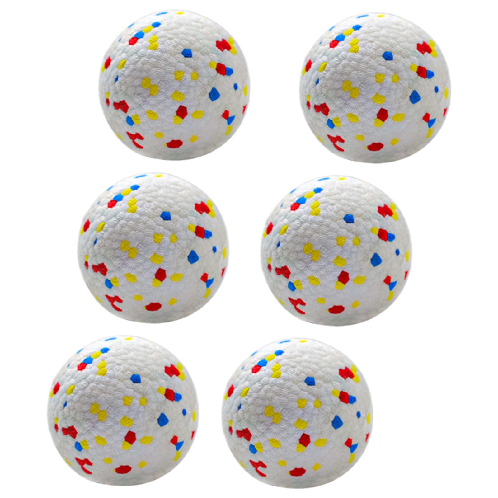 Dog Balls 2 5 Inch Indestructible Dogs Tennis Balls 6 Pack for Aggressive Chewers Durable Bouncy Floating Interactive