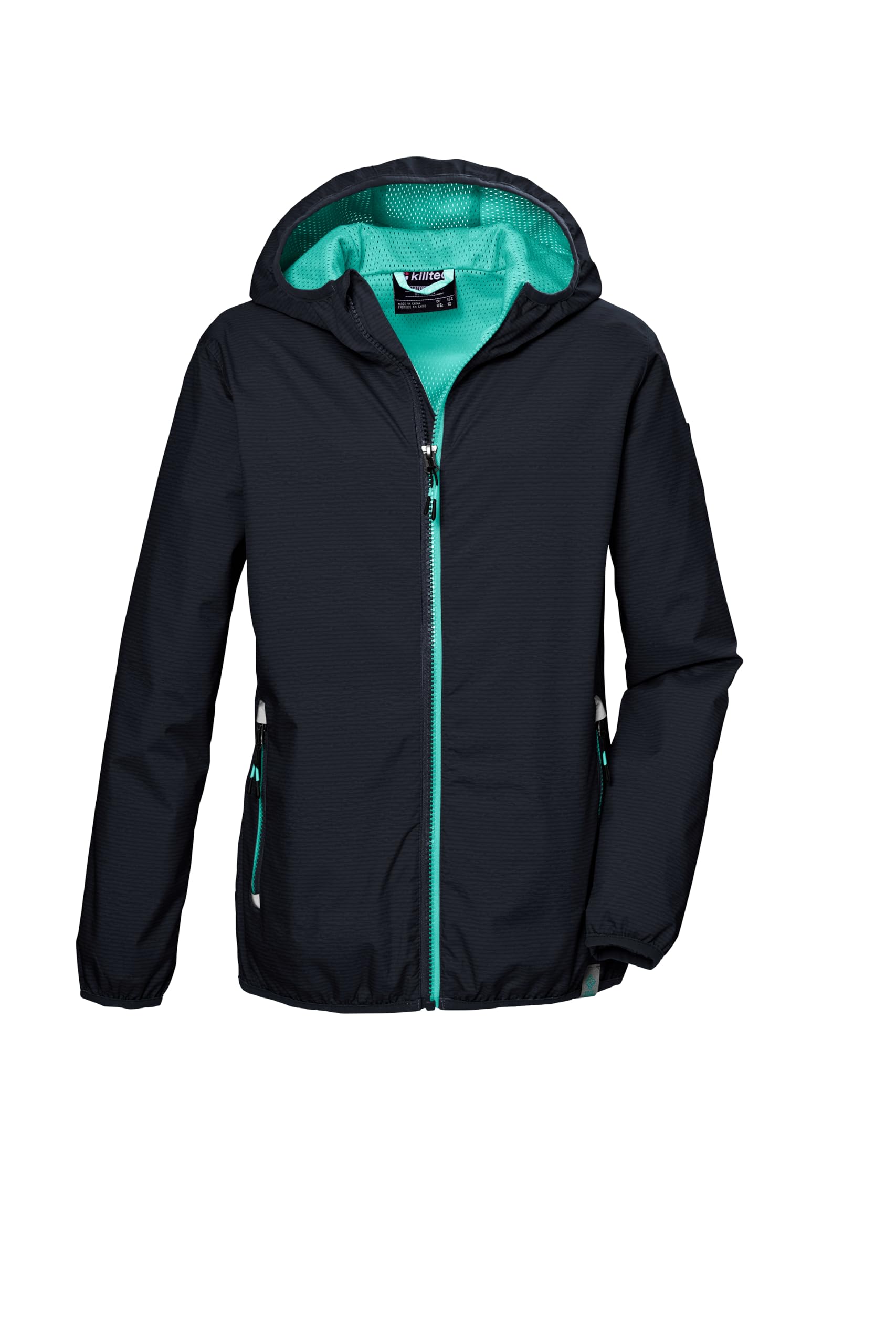 Killtec Mädchen Kos 138 Grls Jckt Funktionsjacke/Regenjacke mit Kapuze