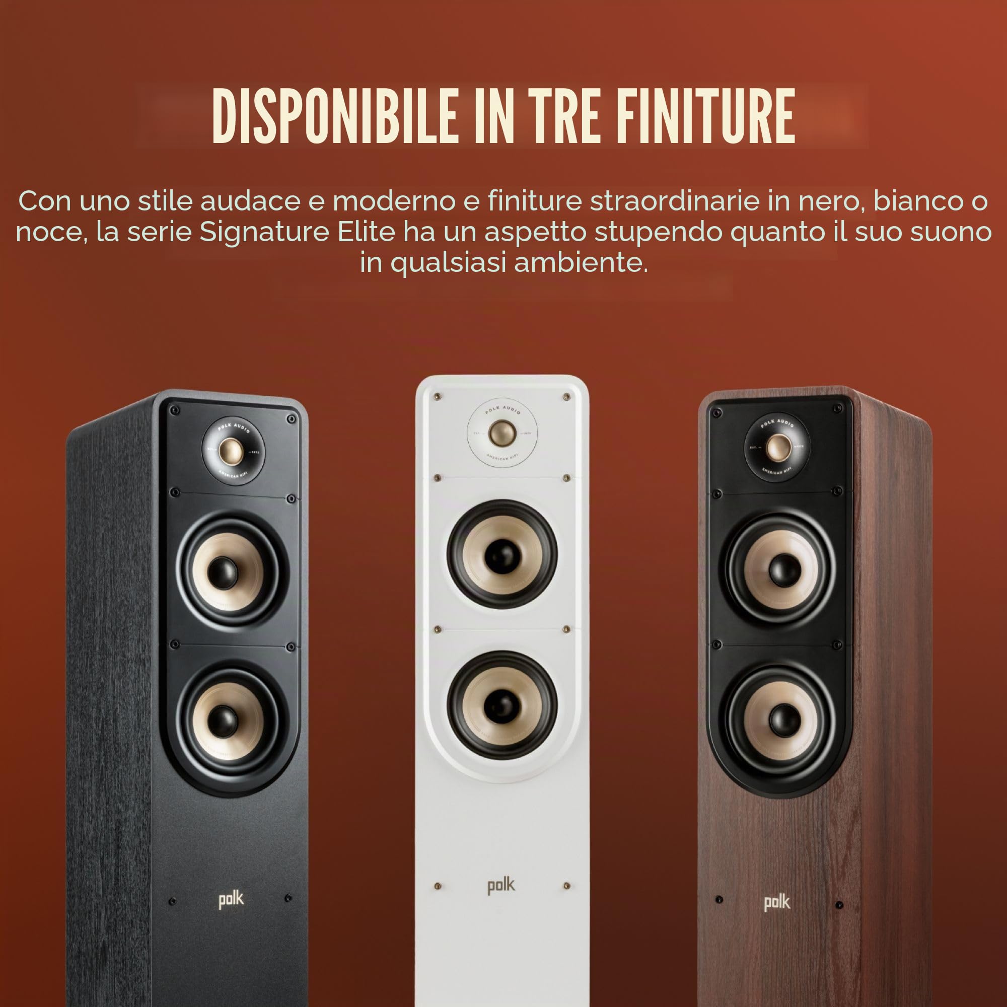 Polk Audio Signature Elite ES50 Diffusore a torre, Bianco