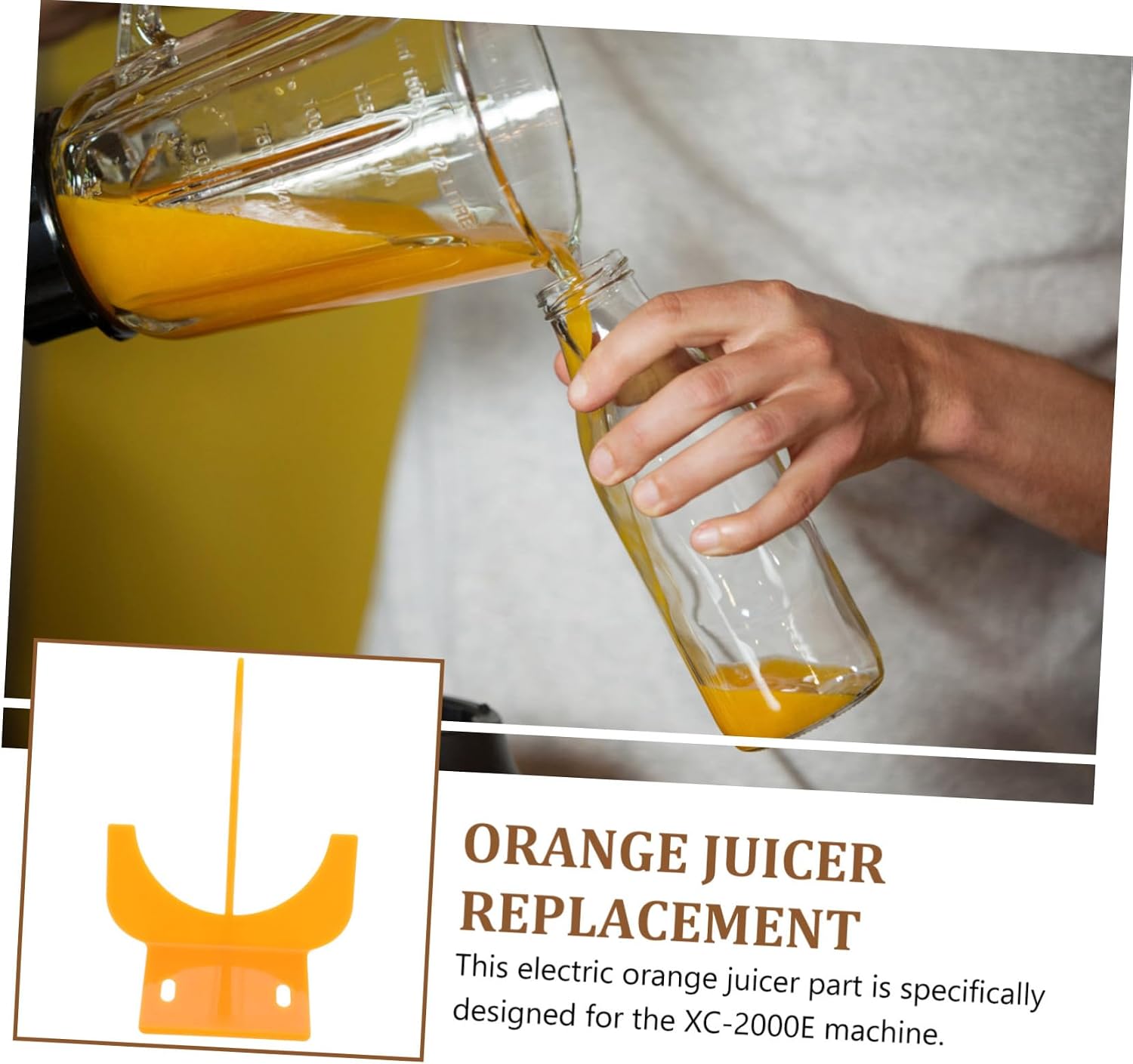 ULTECHNOVO Replaceable Plastic Peeler Tool for Electric Orange Juicer Xc Compatible Replacement Part Lightweight Kitchen Accessory