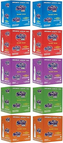 All Sport Zero - Paquete variado de 500 barras de polvo (10 cajas de 50)