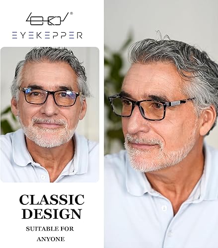 Miniatura 9 de Eyekepper Gafas de lectura progresivas multifocal, bloqueo de luz azul, para hombres, sin línea, multifocales