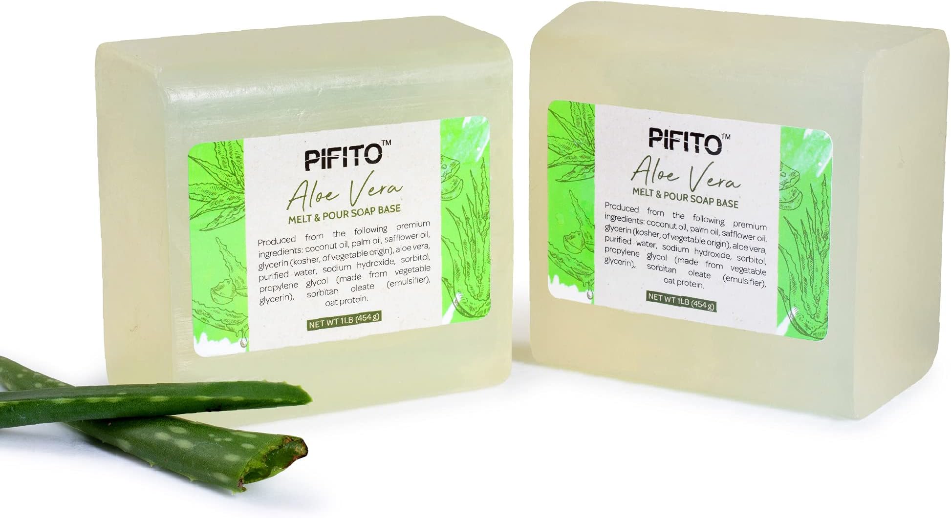 Aloe Vera Melt and Pour Soap Base (2 lb) │ Premium 100% Natural Glycerin Soap Base │ Luxurious Soap Making Supplies